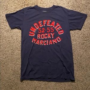 Roots of Fight Rocky Marciano T Shirt Size Small Undefeated Red Navy Blue